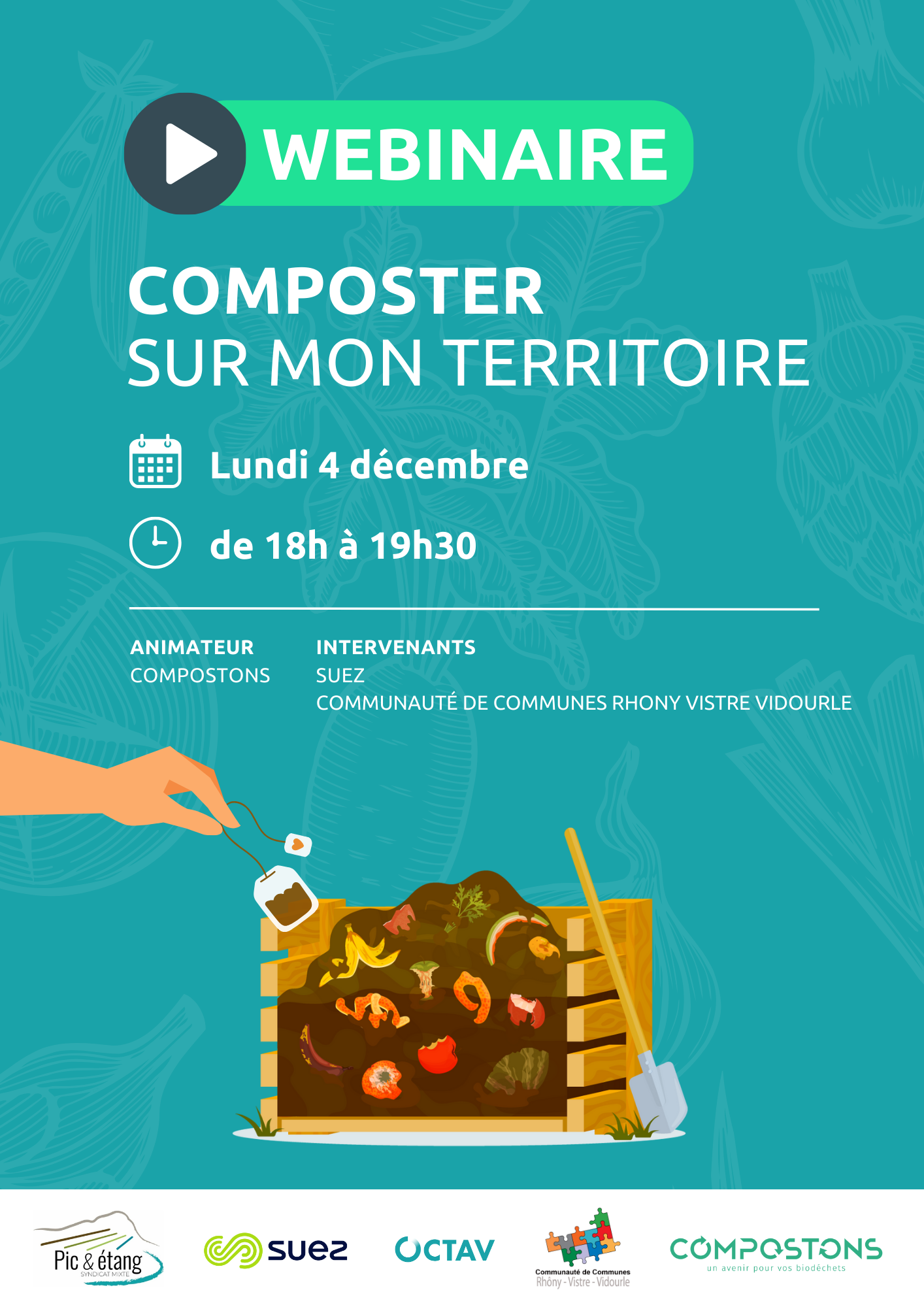 Affiche webinaire compostage