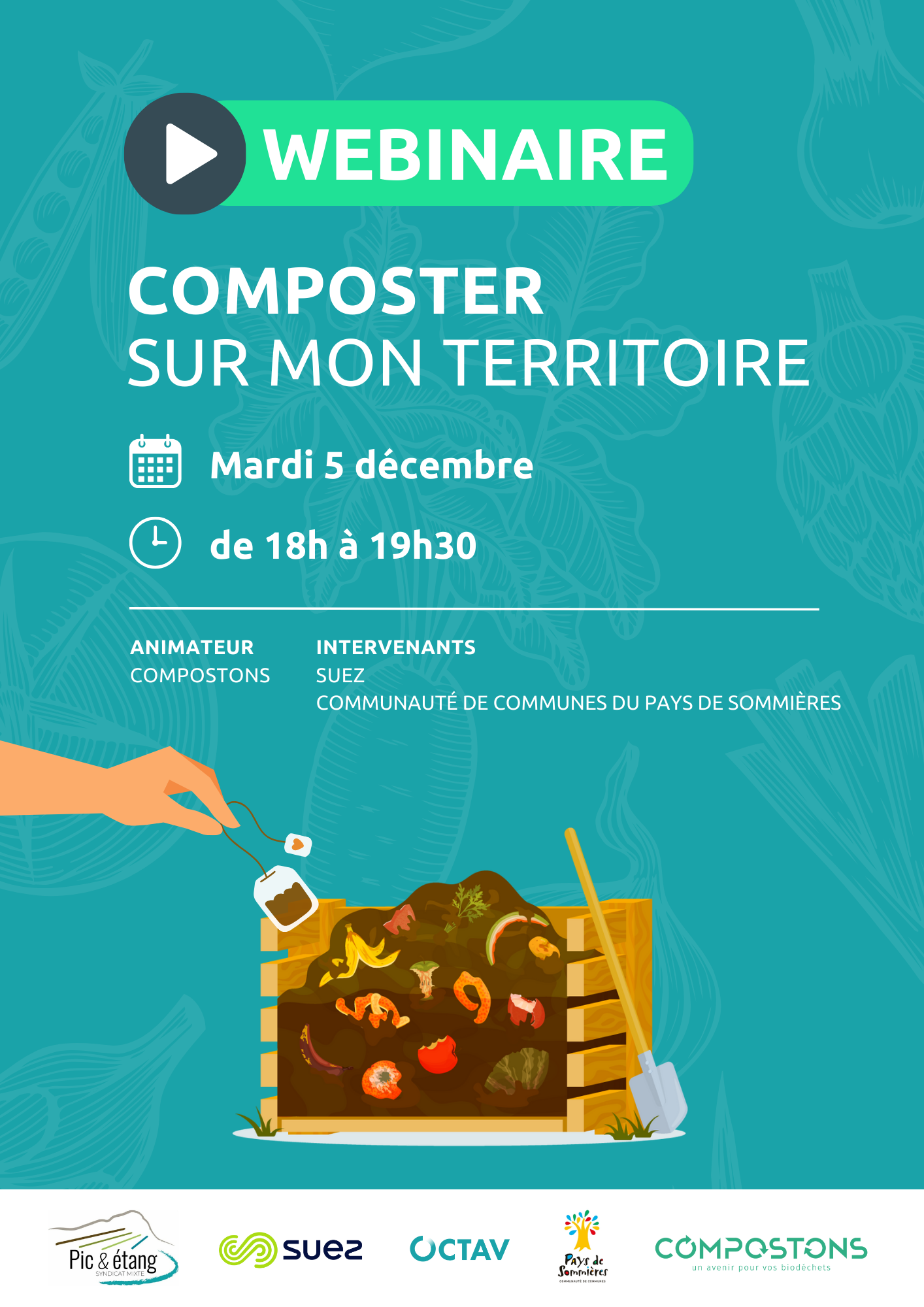 Affiche webinaire compostage